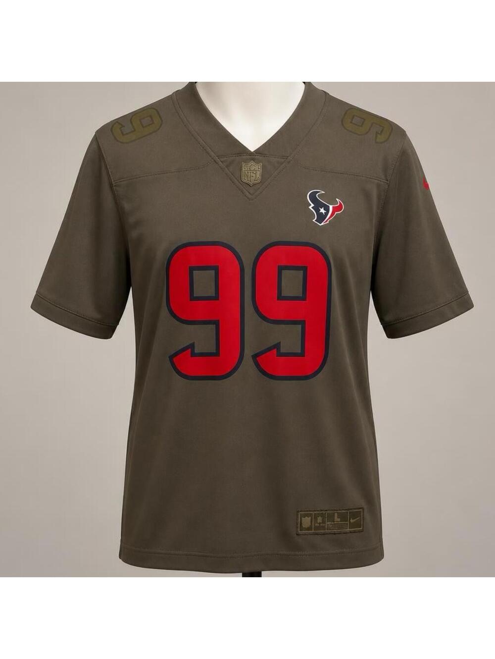 Houston Texans Watt #99 Nike Salute to Service Jersey OnField Jersey Youth Large